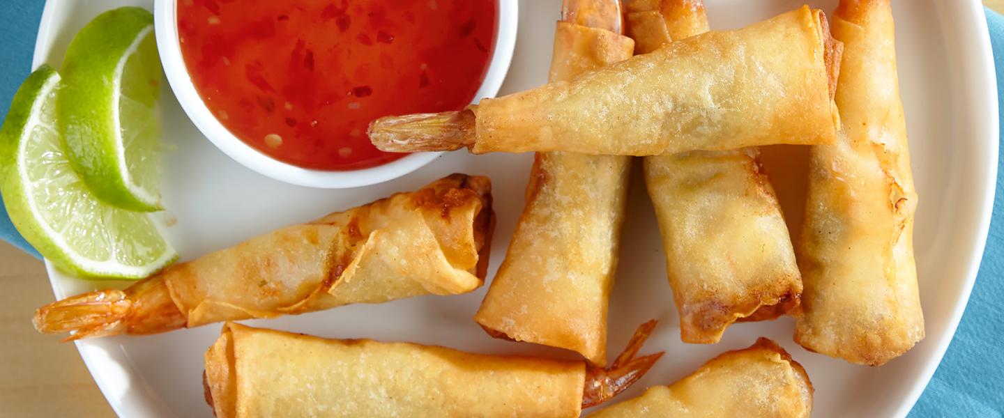Crispy Shrimp Wraps